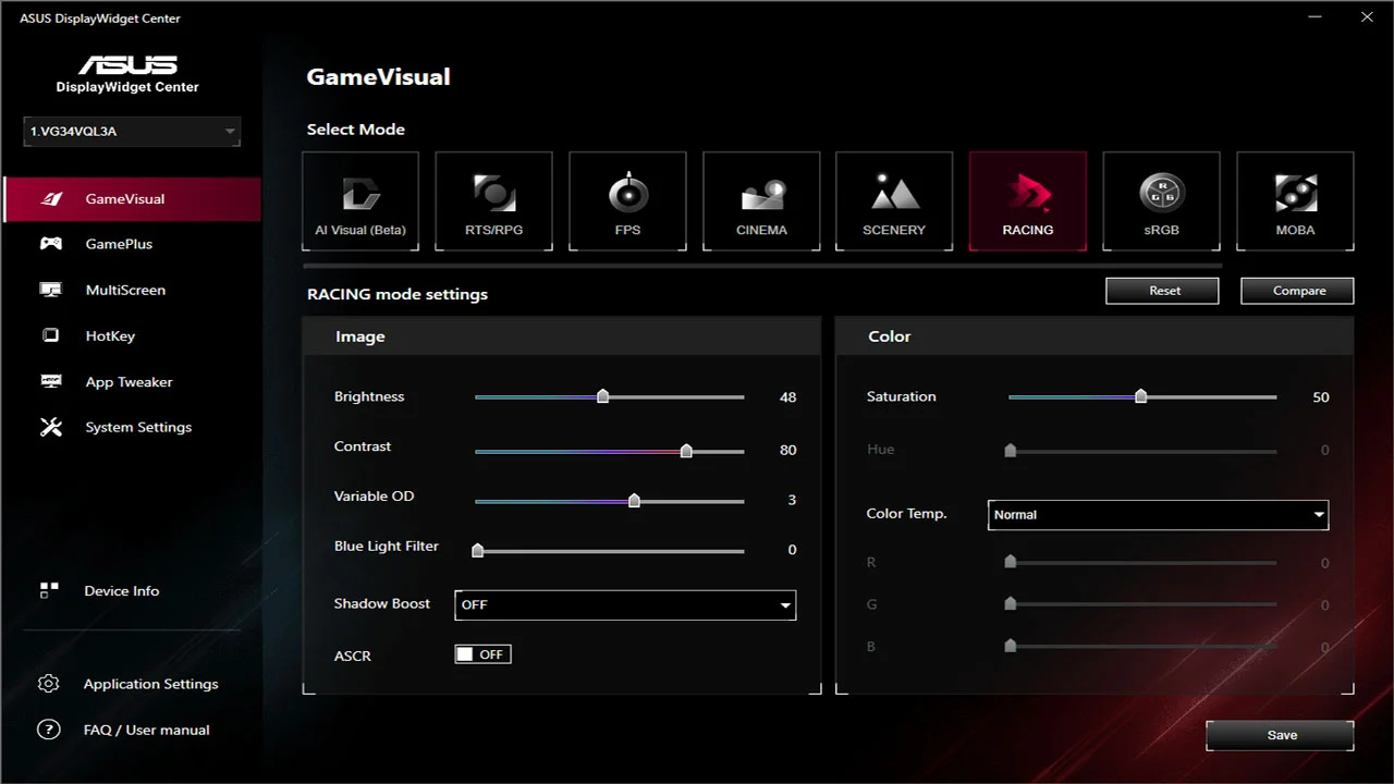 Đánh giá ASUS TUF Gaming VG34VQL3A: Màn hình cong siêu rộng WQHD 180Hz – Tuyệt phẩm cho game thủ. 35 ASUS TUF Gaming VG34VQL3A 5
