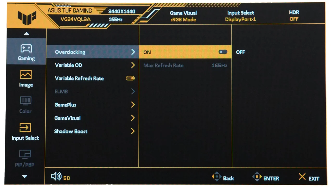 Đánh giá ASUS TUF Gaming VG34VQL3A: Màn hình cong siêu rộng WQHD 180Hz – Tuyệt phẩm cho game thủ. 33 ASUS TUF Gaming VG34VQL3A 7