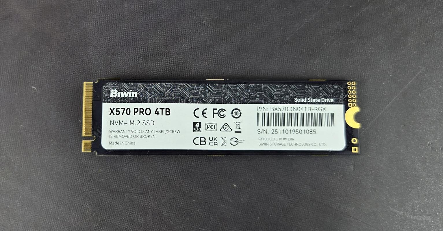 Đánh giá chi tiết về Biwin X570 Pro 4TB NVMe SSD - Hiệu năng, độ bền và giá trị! 32 Biwin X570 Pro 4TB NVMe SSD 18 e1751817255522