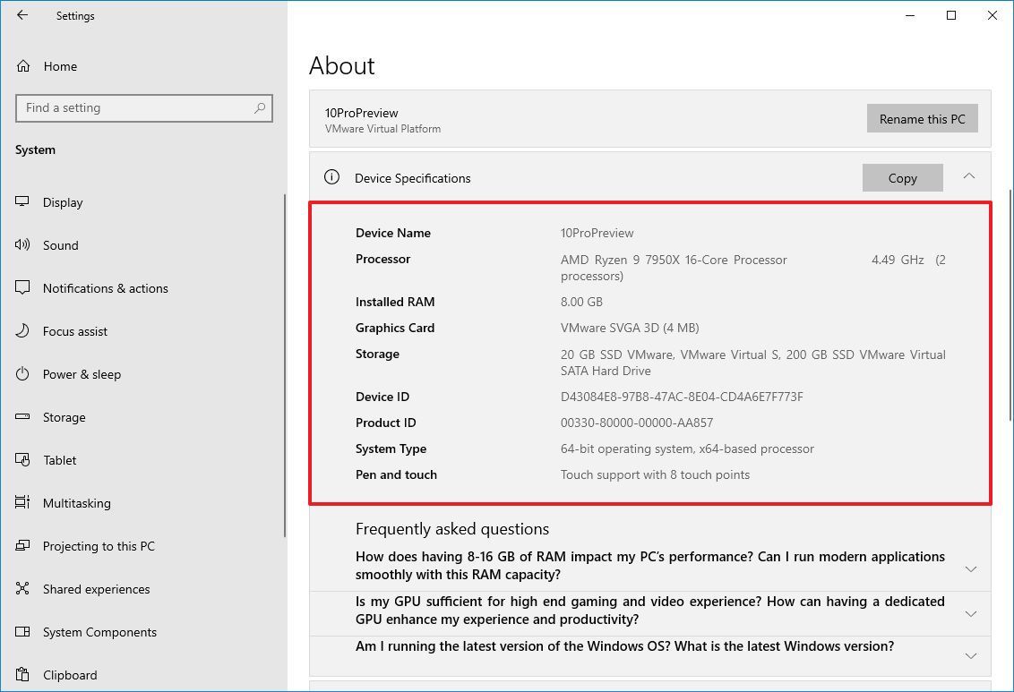 Cách kiểm tra thông số kỹ thuật đầy đủ của PC trên Windows 10 15 Cach kiem tra thong so ky thuat day du cua PC tren Windows 10 2