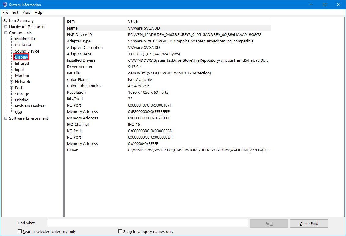 Cách kiểm tra thông số kỹ thuật đầy đủ của PC trên Windows 10 18 Cach kiem tra thong so ky thuat day du cua PC tren Windows 10 5