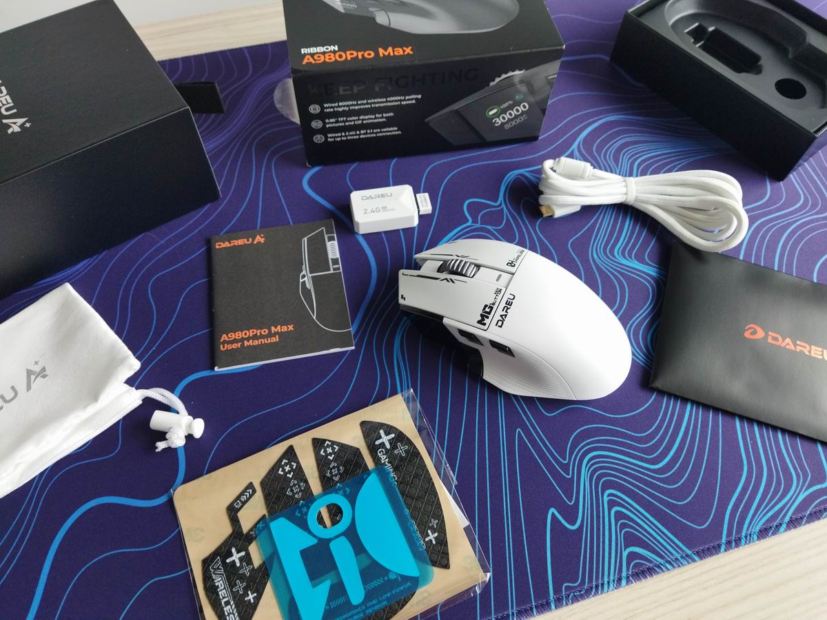 Đánh giá chuột Dareu A980 Pro Max: Chuột Gaming siêu nhẹ, màn TFT độc đáo và hiệu suất đỉnh cao 16 Dareu A980 Pro Max 4