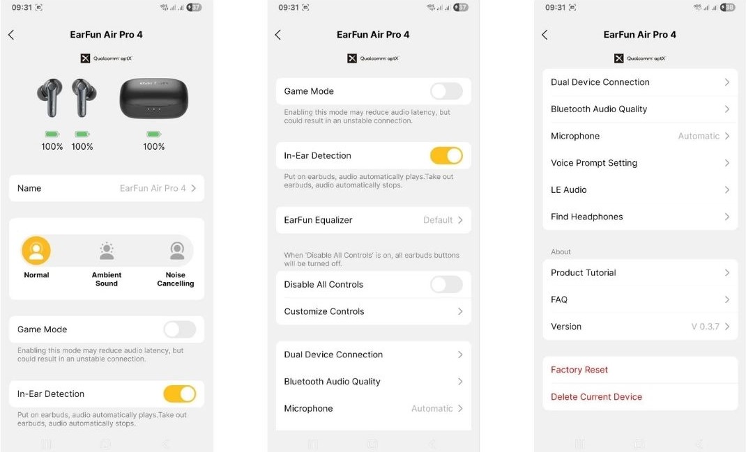 Đánh giá chi tiết EarFun Air Pro 4: Mẫu tai nghe chống ồn chủ động (ANC) đáng sở hữu. 32 EarFun Air Pro 4 3