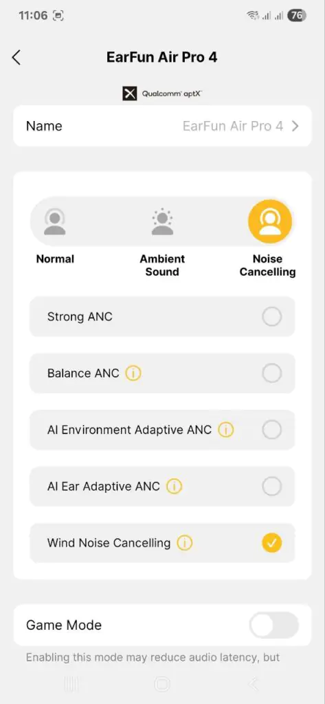 Đánh giá chi tiết EarFun Air Pro 4: Mẫu tai nghe chống ồn chủ động (ANC) đáng sở hữu. 34 EarFun Air Pro 4 7