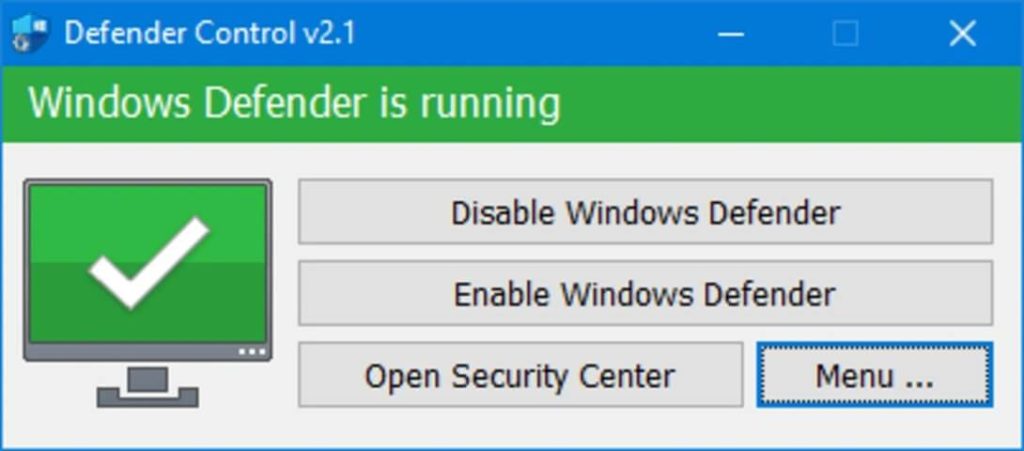 Huong dan bat hoac tat Windows Defender 2