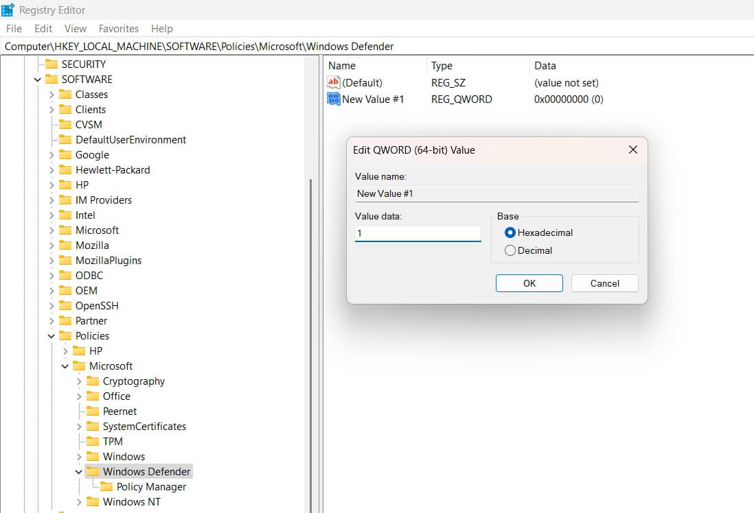 Huong dan bat hoac tat Windows Defender 3