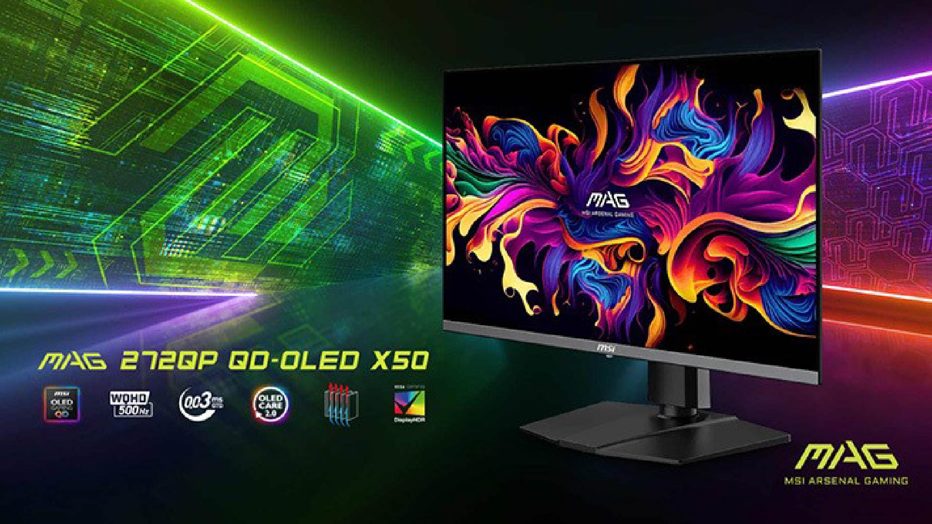 Đánh giá MSI MAG 272QP QD-OLED X50: Màn hình chơi Game đỉnh cao cho Game thủ khó tính 1 MSI MAG 272QP QD OLED X50 01