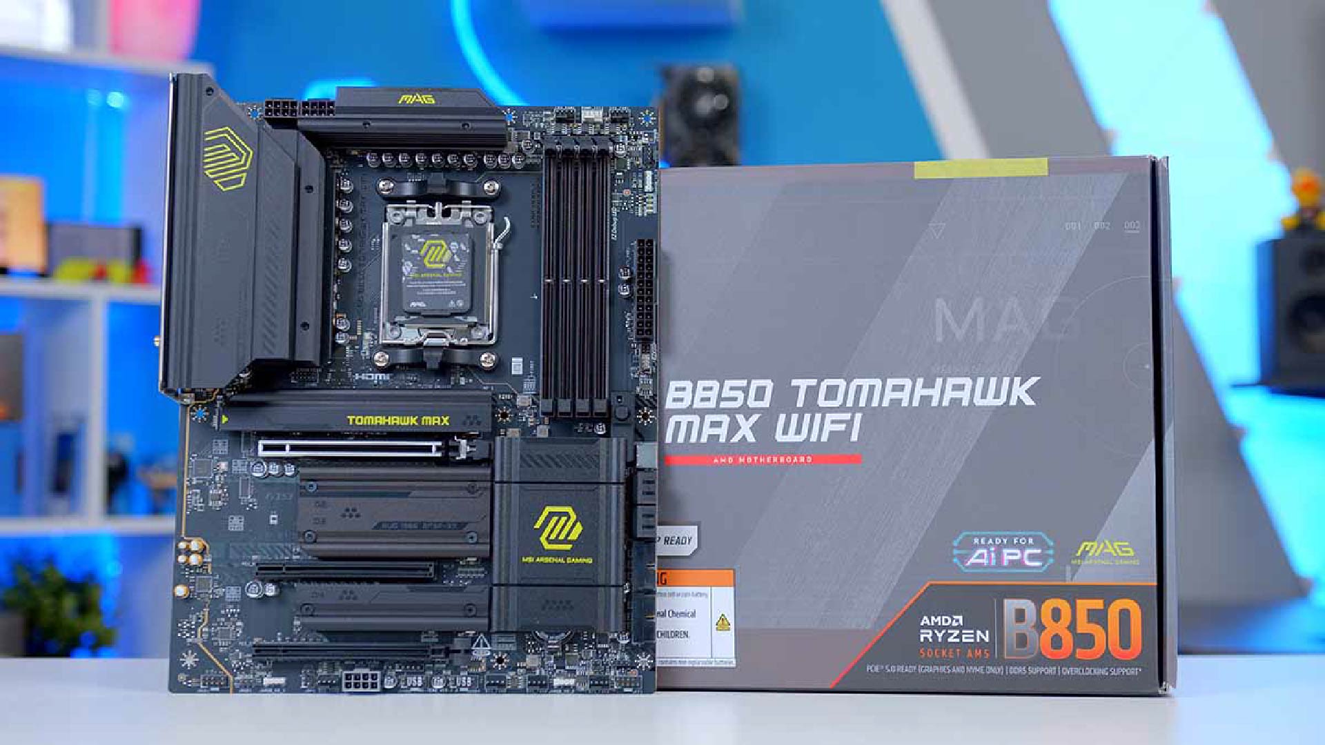 Đánh giá MSI MAG B850 TOMAHAWK MAX WiFi: Bo mạch chủ AM5 tầm trung “chất” từng đồng 1 MSI MAG B850 TOMAHAWK MAX WiFi 1 01