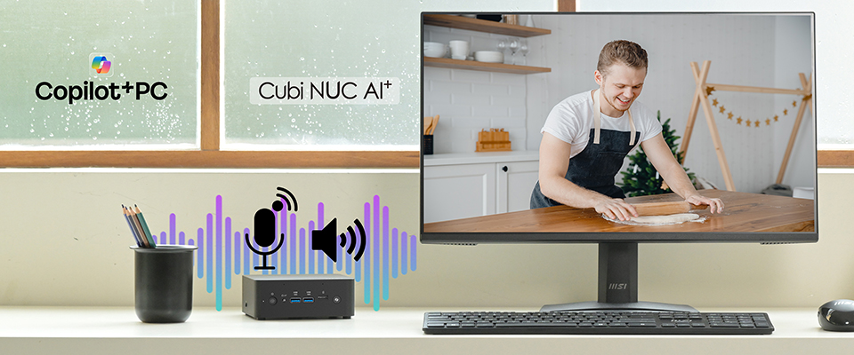 Ngày làm việc của bạn thông minh hơn bắt đầu với MSI Mini PC, PC Copilot+ 11 MSI Mini PC 5