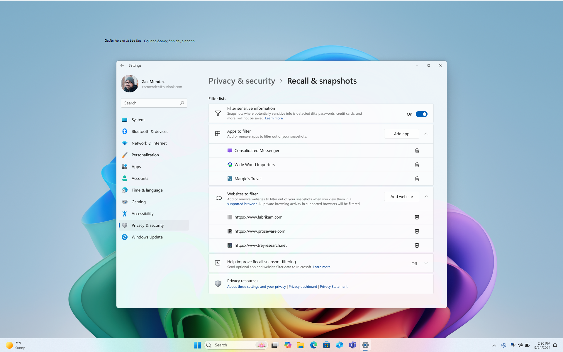 Tìm hiểu chi tiết về công cụ Microsoft Privacy Dashboard 7 Microsoft Privacy Dashboard 1