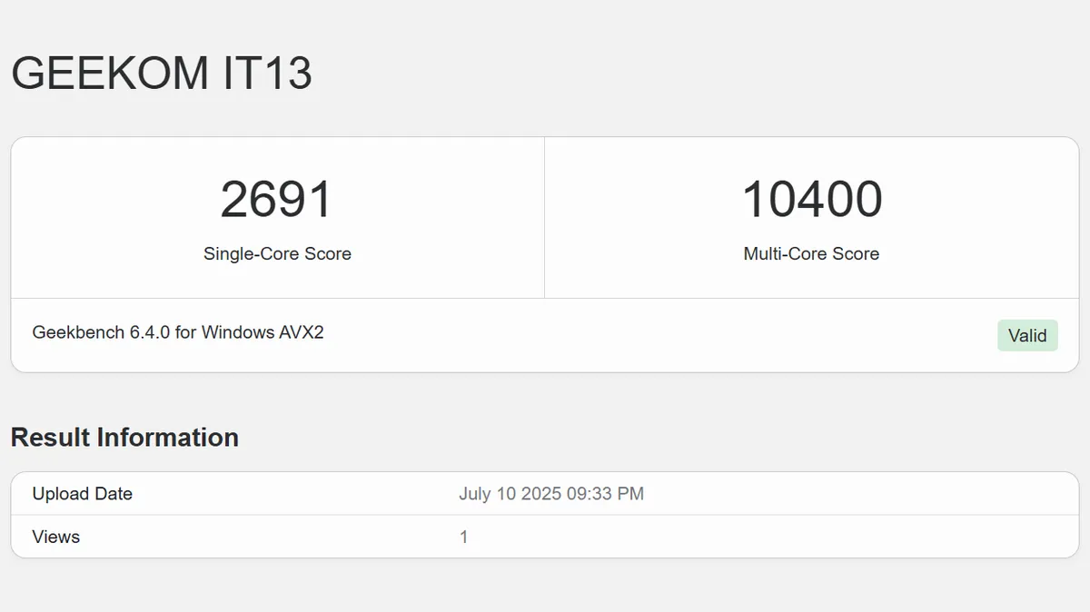 Đánh giá PC mini Geekom IT13 (2025): Hiệu năng chỉnh sửa ảnh mạnh mẽ nhưng chưa thực sự ấn tượng 23 PC mini Geekom IT13 2025 3