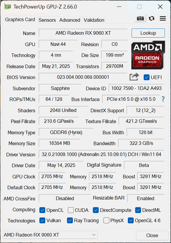 Đánh giá Sapphire PULSE AMD Radeon RX 9060 XT 16GB: Đối thủ đáng gờm ở phân khúc tầm trung? 39 Sapphire PULSE AMD Radeon RX 9060 XT 16GB 18
