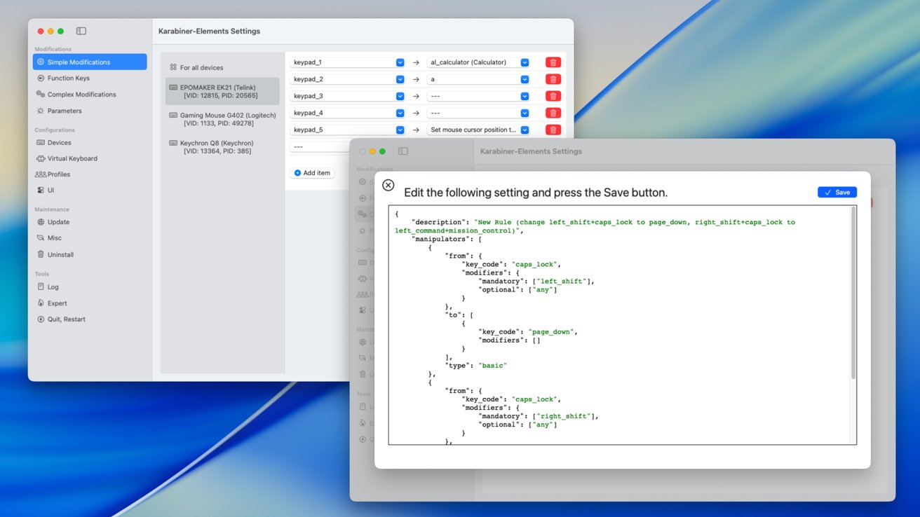 Cách sử dụng bàn phím dự phòng hoặc bàn phím số làm bàn phím macro trong macOS 9 ban phim macro trong macOS 5