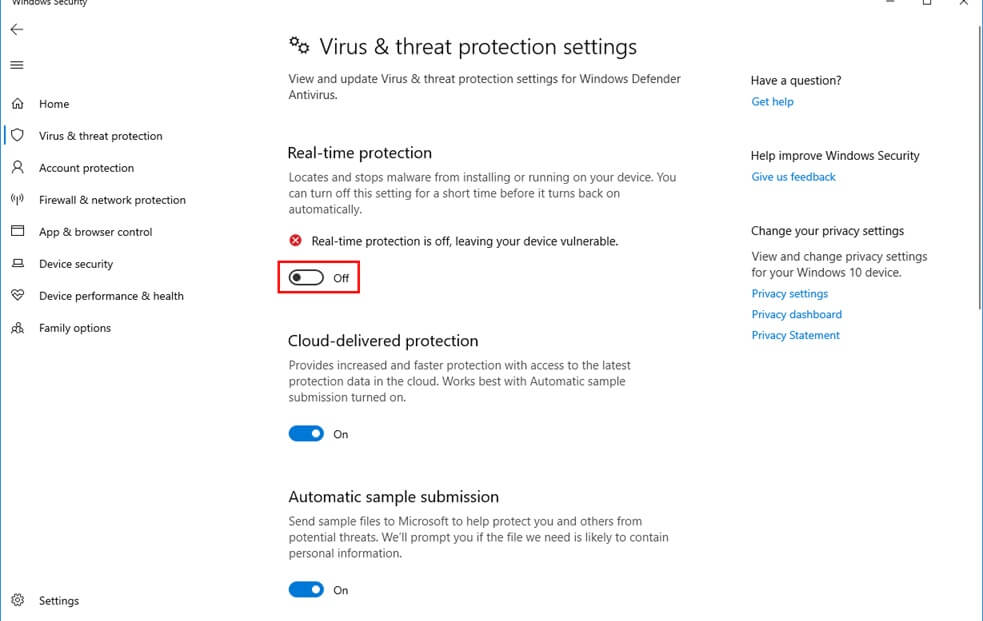 cach kich hoat Windows Security 6