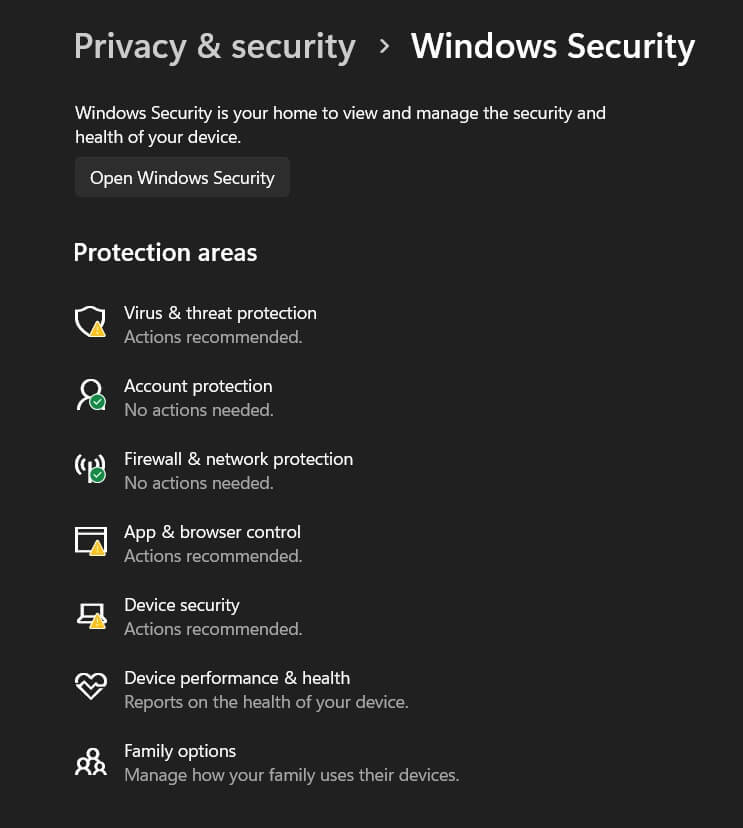 cach kich hoat Windows Security 8