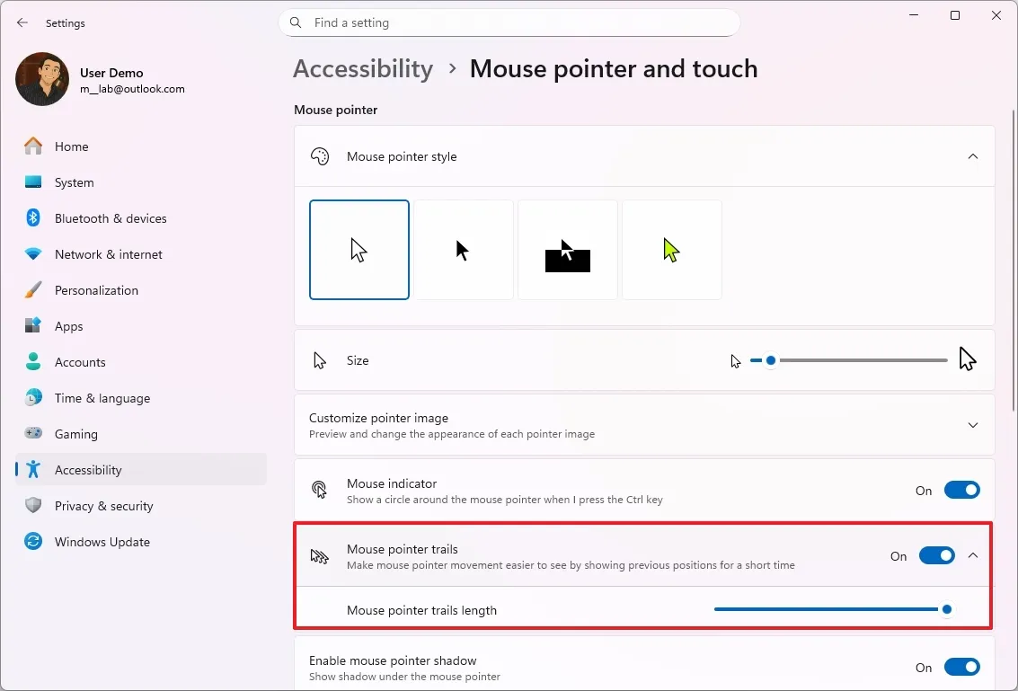 Hướng dẫn cách tùy chỉnh cài đặt chuột trên Windows 11 83 cach tuy chinh cai dat chuot tren Windows 11 36