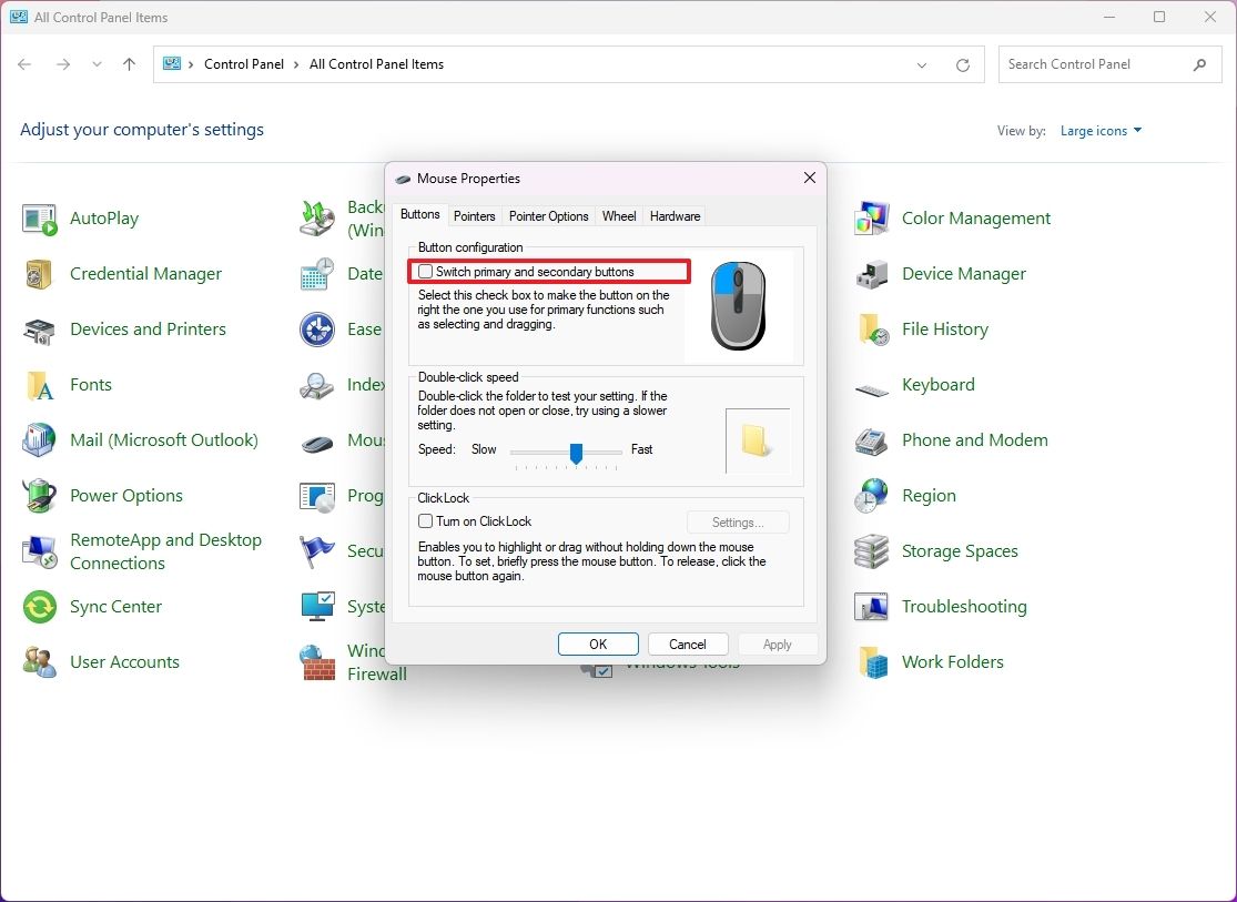 Hướng dẫn cách tùy chỉnh cài đặt chuột trên Windows 11 55 cach tuy chinh cai dat chuot tren Windows 11 45