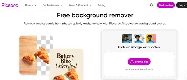 Đánh giá toàn diện công cụ xóa nền Picsart (2025) 10 cong cu xoa nen Picsart 1
