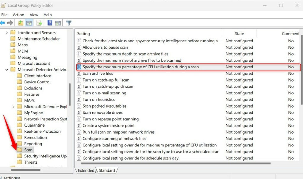 loi MSMPeng.exe Antimalware Service Executable 1