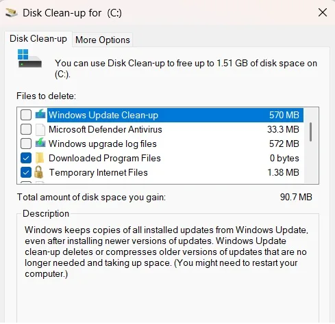 Hướng dẫn khắc phục lỗi đầy dung lượng ổ cứng do thư mục Temp 14 loi day dung luong o cung do thu muc Temp 5
