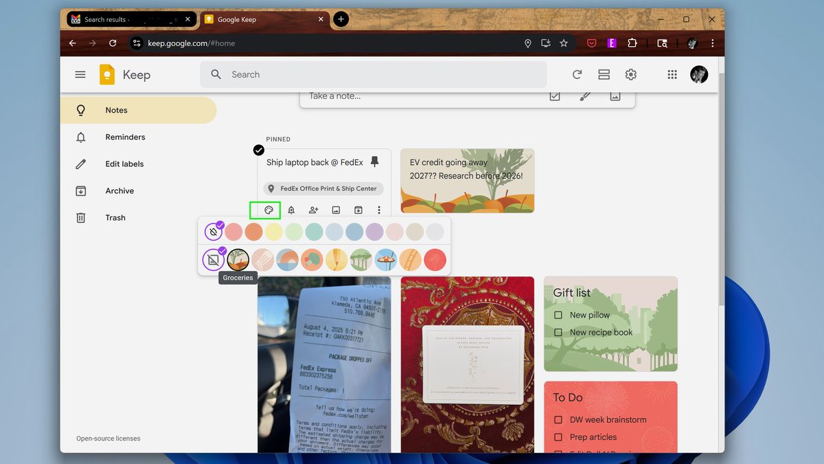 5 meo de lam viec hieu qua hon tren Google Keep 4