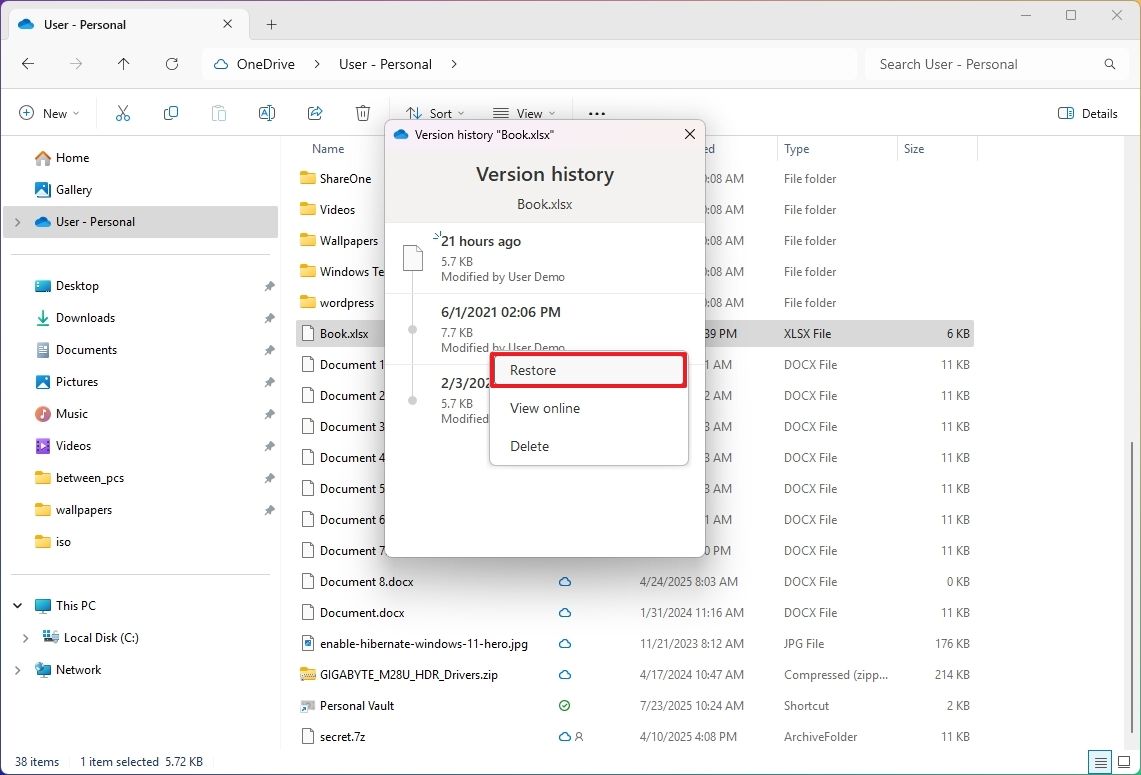 7 tinh nang can biet va cau hinh tren onedrive danh cho windows 11 5