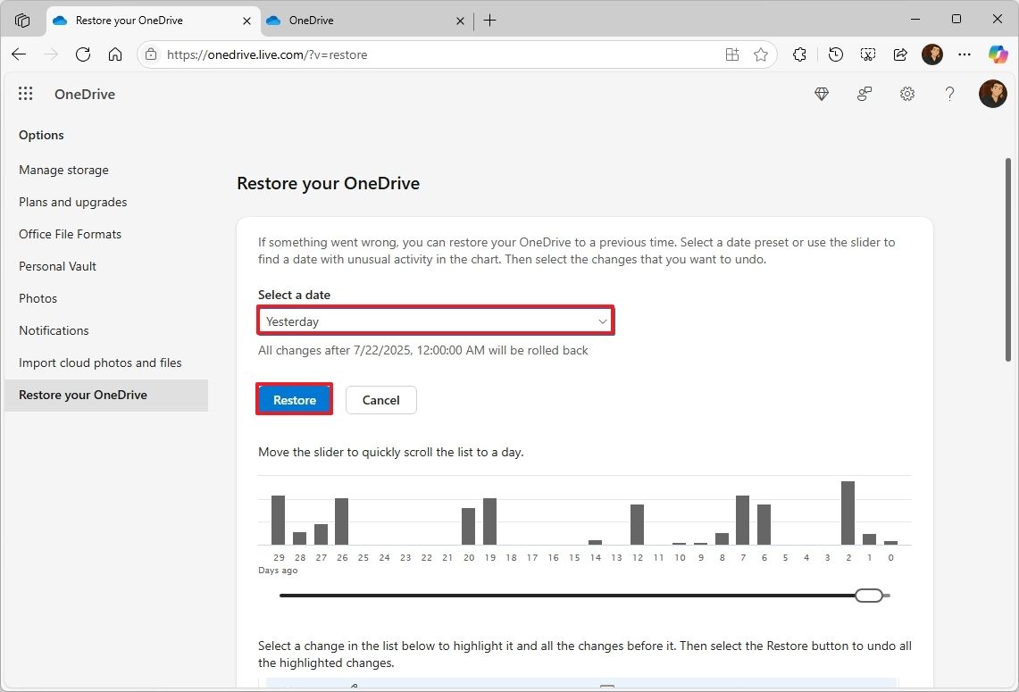 7 tinh nang can biet va cau hinh tren onedrive danh cho windows 11 7