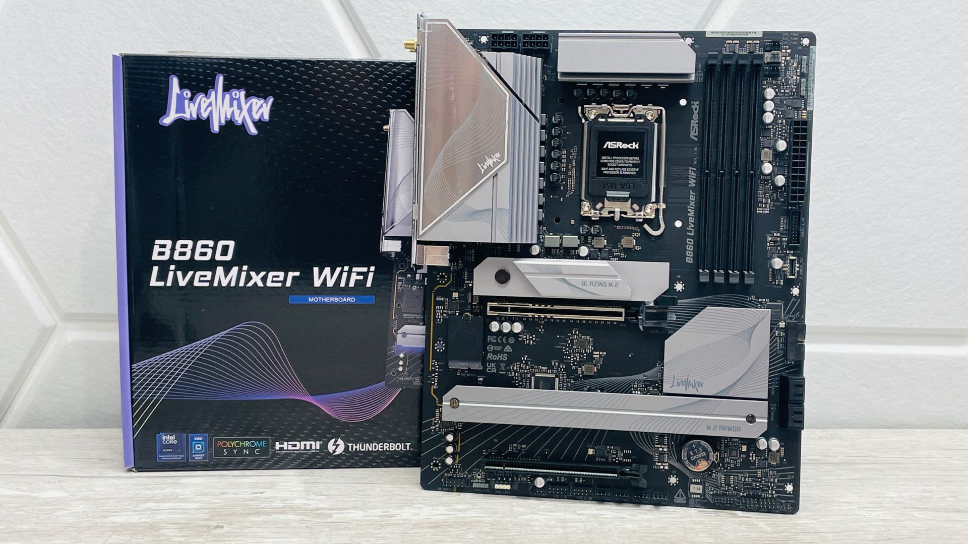 Đánh giá bo mạch chủ ASRock B860 LiveMixer Wi-Fi: Sự lựa chọn tối ưu cho người sáng tạo nội dung có ngân sách hạn hẹp 1 ASRock B860 LiveMixer Wi Fi 1