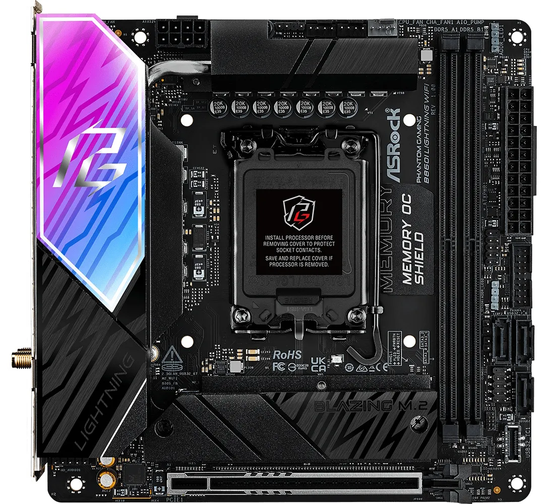 Đánh giá bo mạch chủ ASRock Phantom Gaming B860I Lightning Wi-Fi: Sức mạnh ẩn sau thiết kế nhỏ nhắn 31 ASRock Phantom Gaming B860I Lightning Wi Fi 10