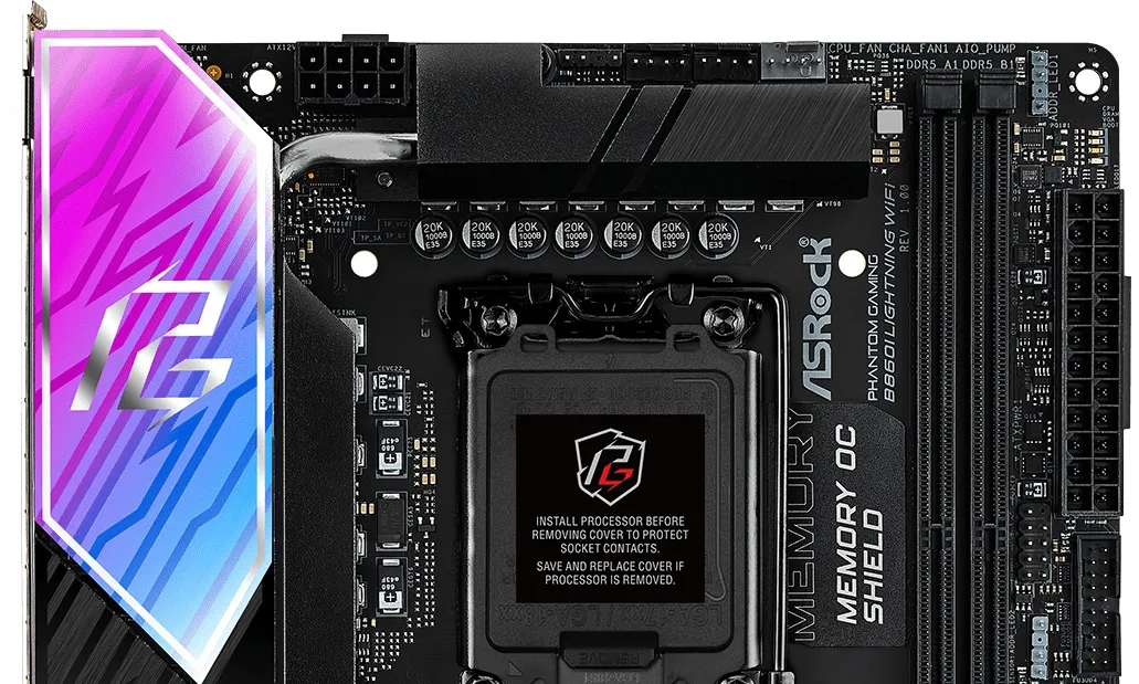 Đánh giá bo mạch chủ ASRock Phantom Gaming B860I Lightning Wi-Fi: Sức mạnh ẩn sau thiết kế nhỏ nhắn 34 ASRock Phantom Gaming B860I Lightning Wi Fi 7