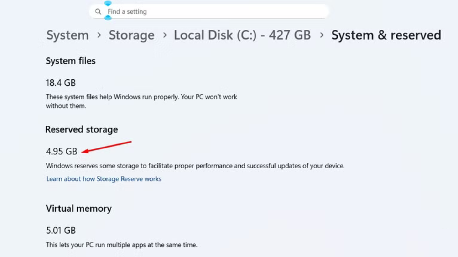 Cách giải phóng dung lượng trên Windows 11 bằng cách tắt một cài đặt đơn giản 6 Cach giai phong dung luong tren Windows 11 bang cach tat mot cai dat don gian 3