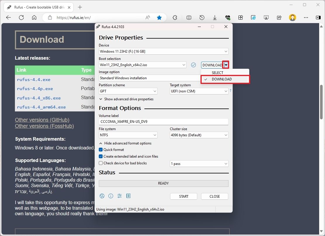 Cach tai Windows 11 vao o dia flash USB 12