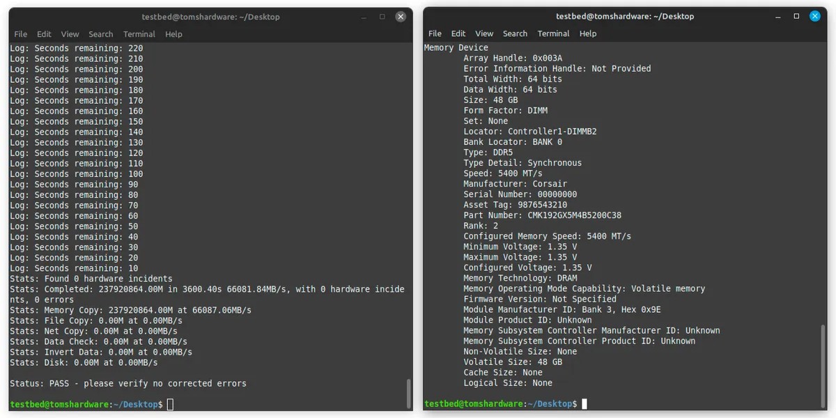 Corsair Vengeance DDR5 5200 C38 4x48GB 2