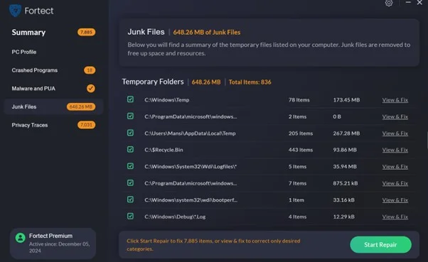 Top 6 phần mềm tối ưu và dọn dẹp PC tốt nhất cho Windows 11/10 11 Fortect