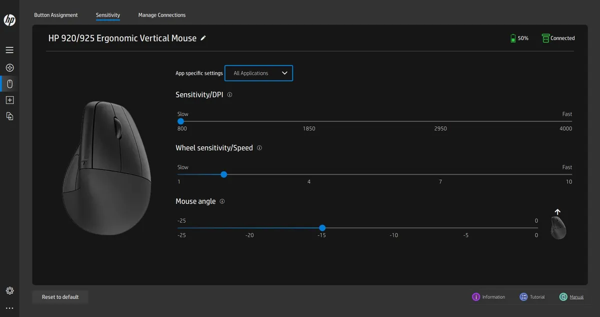 Đánh giá HP 925: Chuột công thái học dọc - Lựa chọn tuyệt vời cho người dùng thuận tay phải 16 HP 925 2