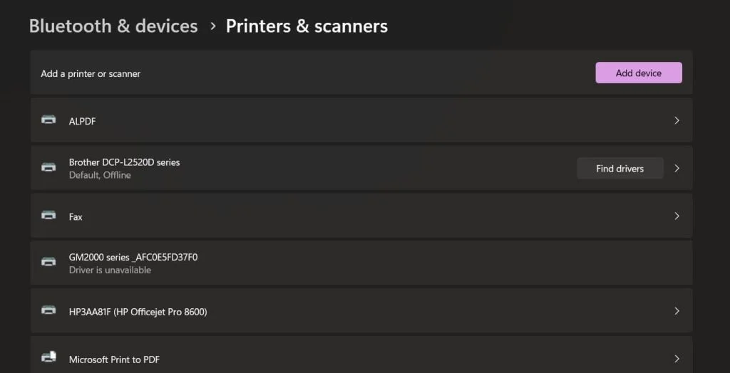 Hướng dẫn cách mở, thiết lập, quản lý thiết bị và cài đặt máy in trong Windows 11 22 Huong dan cach mo thiet lap quan ly thiet bi va cai dat may in trong Windows 11 12