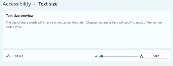 Huong dan cach thay doi kich thuoc chu tren PC Windows 11 6