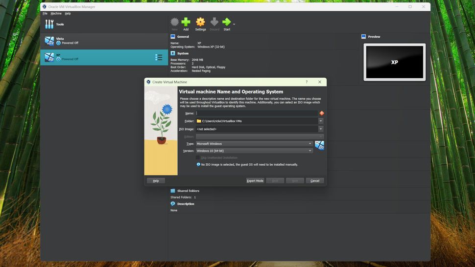 Huong dan cach thiet lap may ao moi trong Virtualbox 4