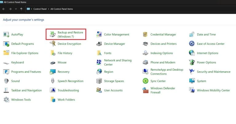Huong dan toan dien ve sao luu va khoi phuc trong Windows 11 11