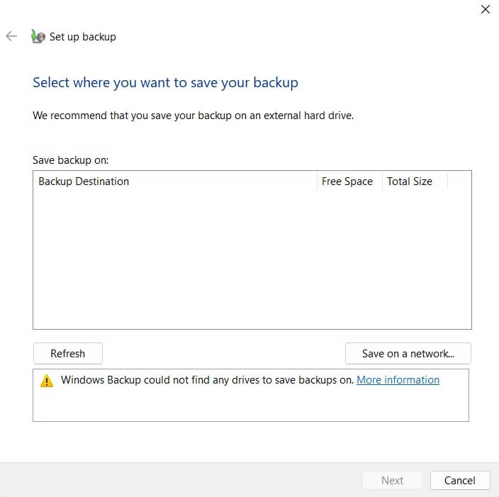 Huong dan toan dien ve sao luu va khoi phuc trong Windows 11 9
