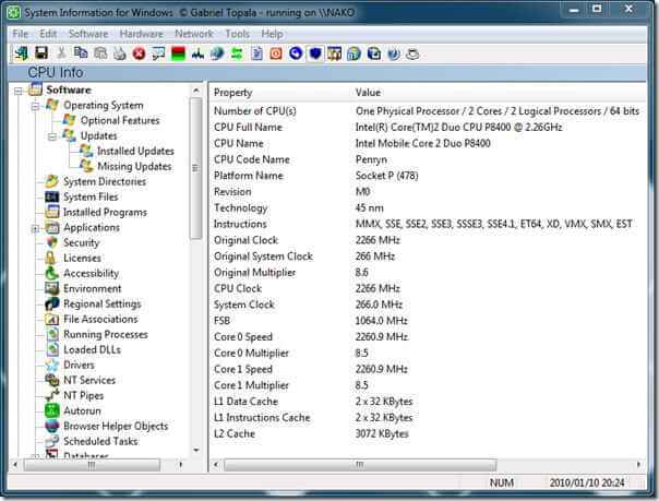 SIW System Information for Windows