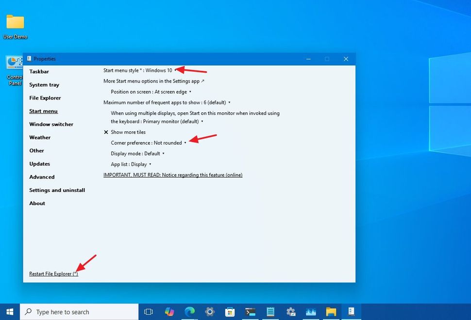Tái hiện giao diện Windows 10 trên Windows 11: Mọi tinh chỉnh cần biết để mang lại trải nghiệm desktop quen thuộc 56 Tai hien giao dien Windows 10 tren Windows 11 13