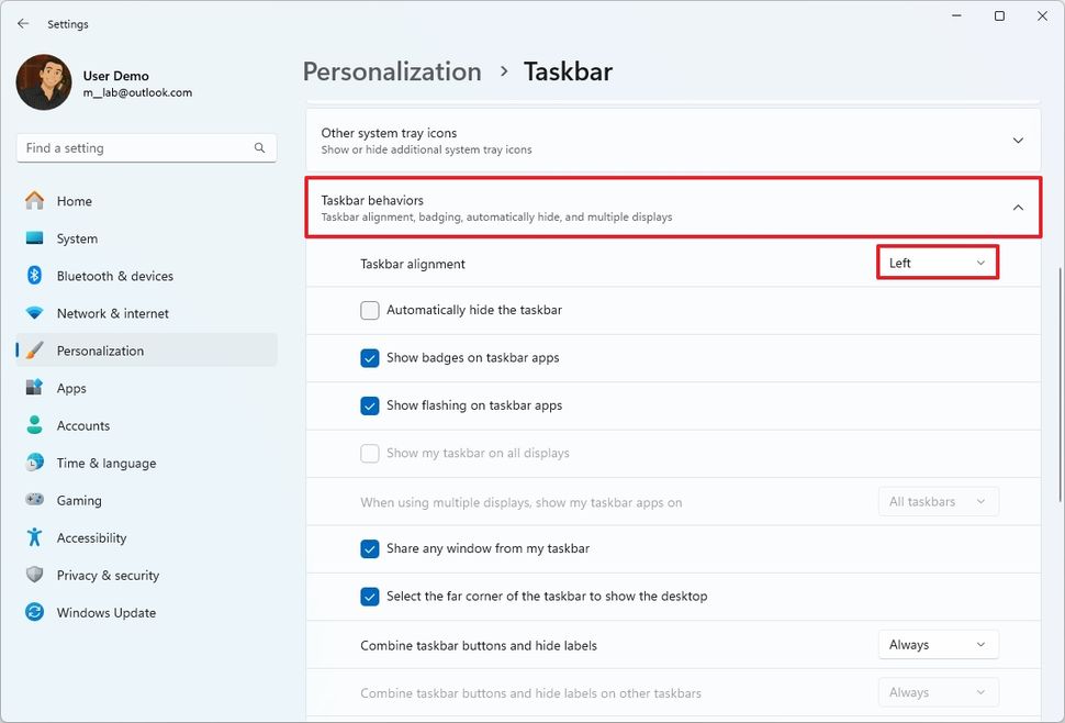 Tái hiện giao diện Windows 10 trên Windows 11: Mọi tinh chỉnh cần biết để mang lại trải nghiệm desktop quen thuộc 35 Tai hien giao dien Windows 10 tren Windows 11 34