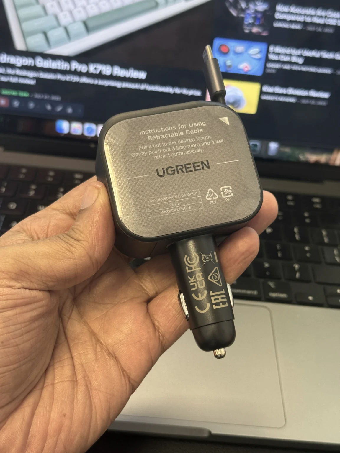 Trải nghiệm thực tế UGREEN Nexode Retractable Series: Khám phá Power Bank, Sạc, Bộ chuyển đổi ô tô và cáp thu gọn sáng tạo 21 UGREEN Nexode Retractable Series 9