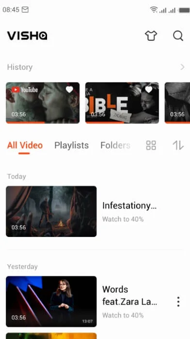 Top 10 ứng dụng xem video miễn phí tốt nhất cho Android vào năm 2025 20 Visha Video Player