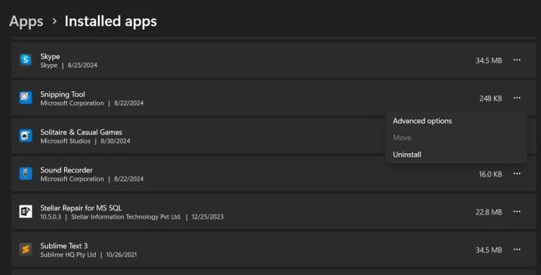 cach khac phuc loi to hop phim Windows Shift S khong hoat dong tren Windows 1110 5