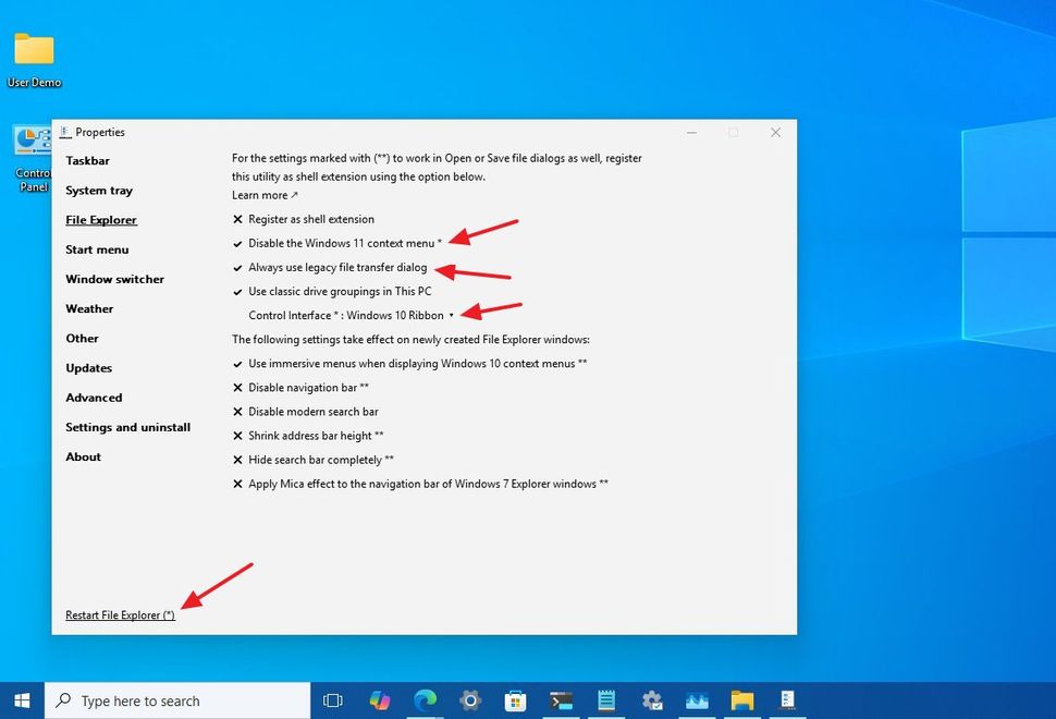 Hướng dẫn cách khôi phục giao diện người dùng desktop của Windows 10 trên Windows 11 55 cach khoi phuc giao dien nguoi dung desktop cua Windows 10 tren Windows 11 14