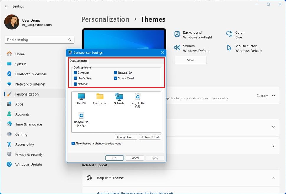 Hướng dẫn cách khôi phục giao diện người dùng desktop của Windows 10 trên Windows 11 46 cach khoi phuc giao dien nguoi dung desktop cua Windows 10 tren Windows 11 23