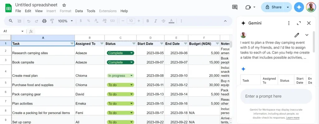 cach su dung Google Workspace voi Gemini 3