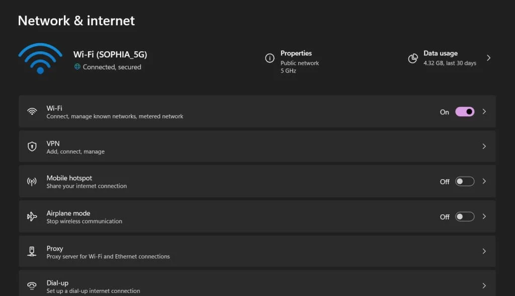khac phuc hieu qua su co ket noi mang tren Windows 11 7
